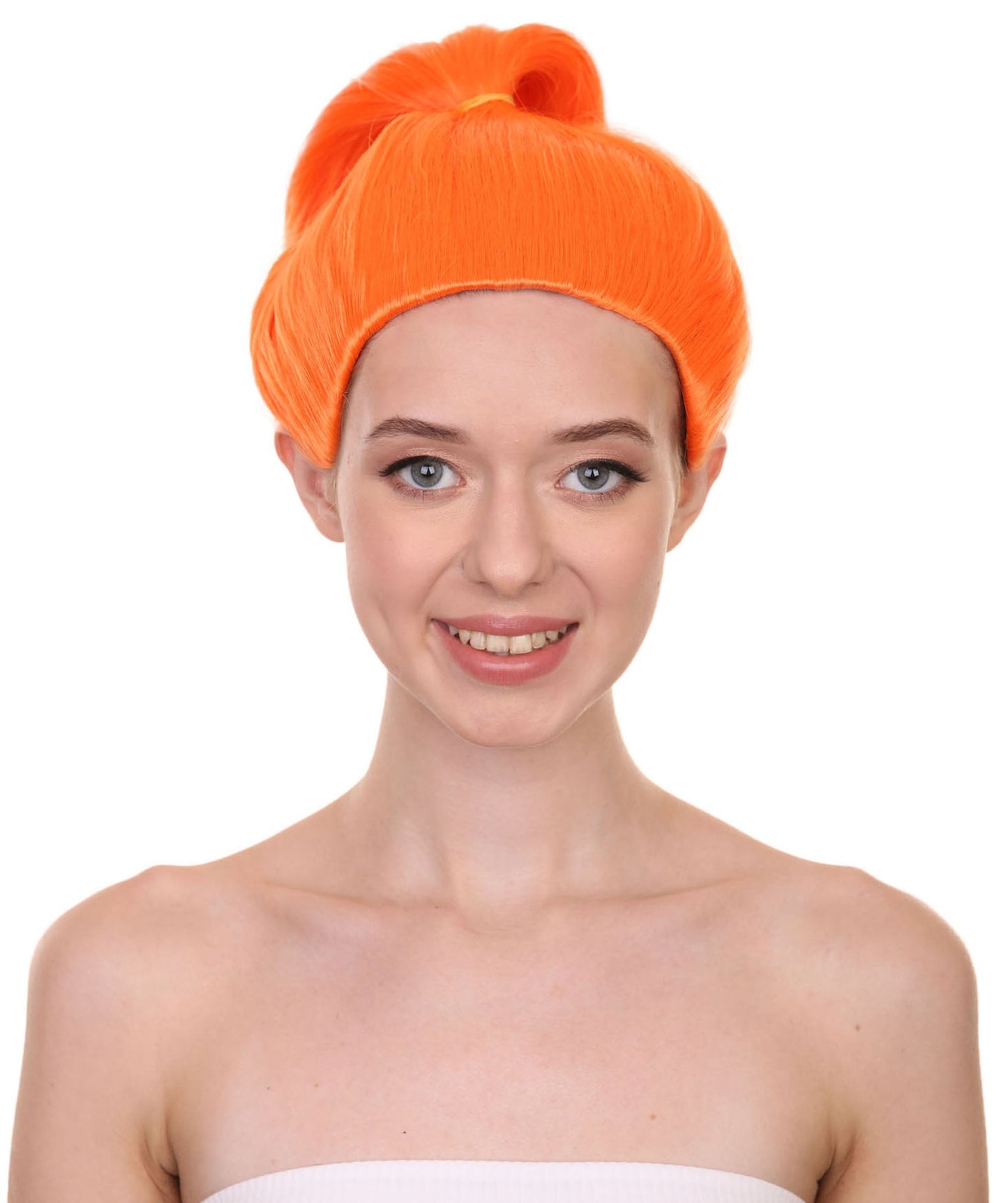 Orange Short Ponytail Wig