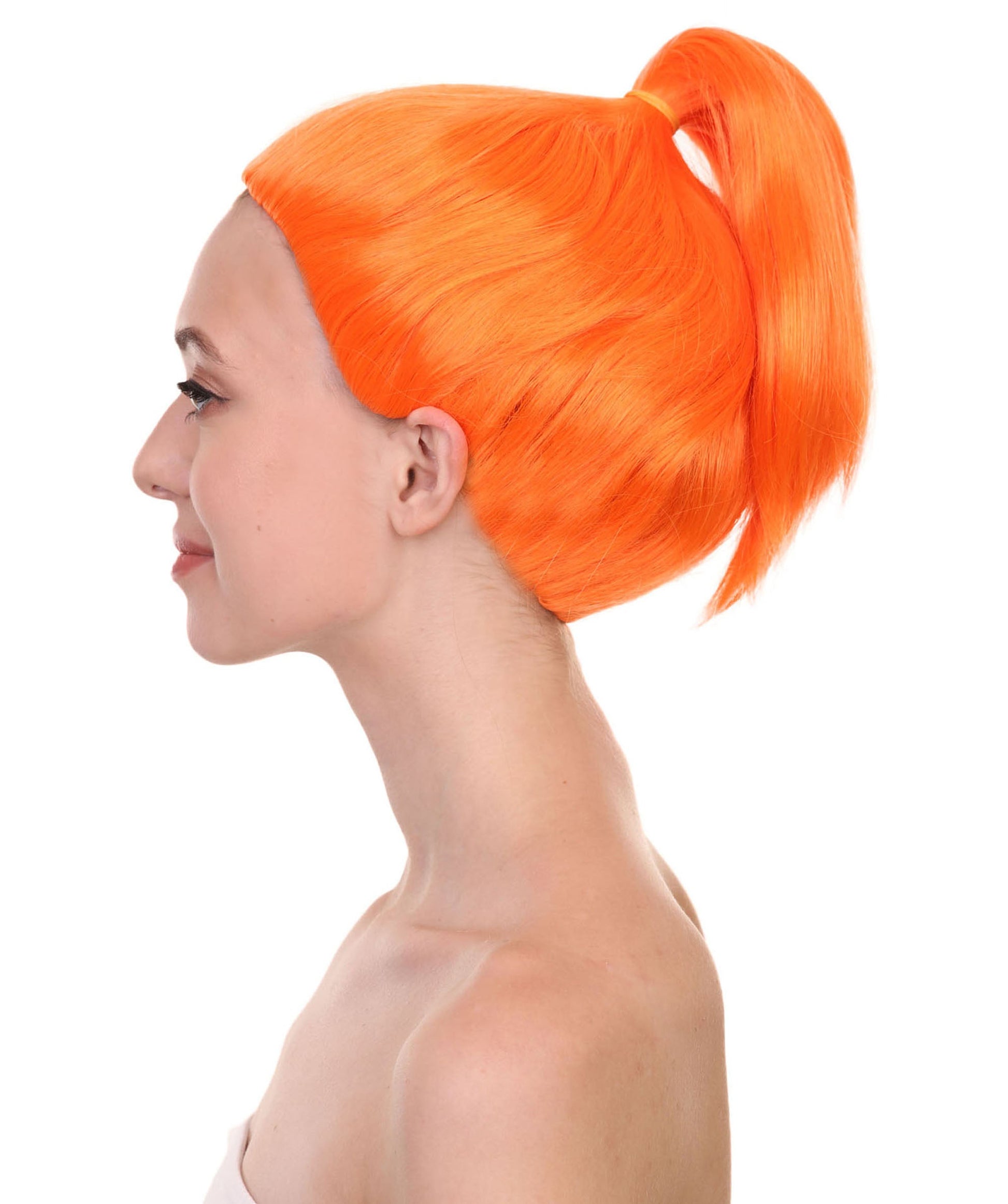 Orange Short Ponytail Wig