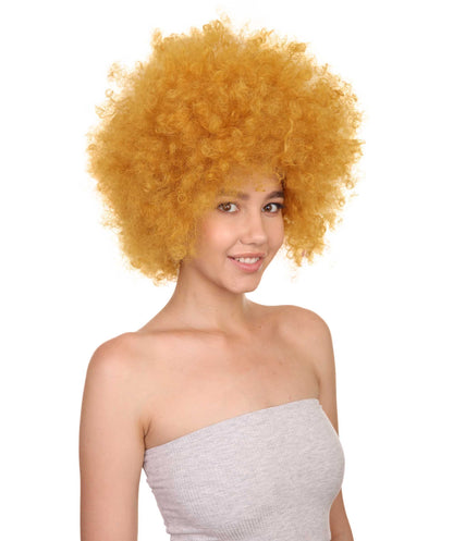 Yellow best unisex afro wigs