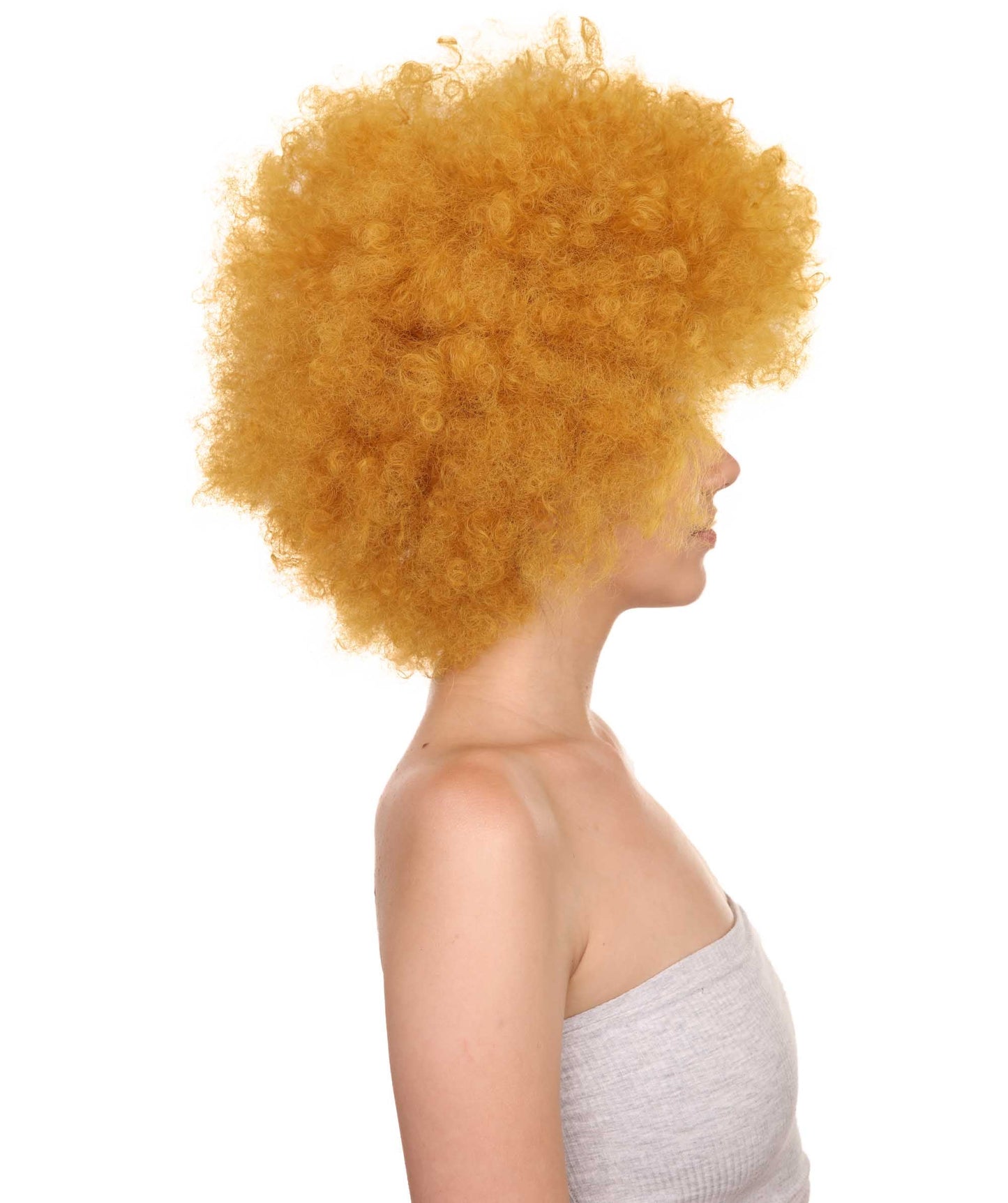 Yellow best unisex afro wigs