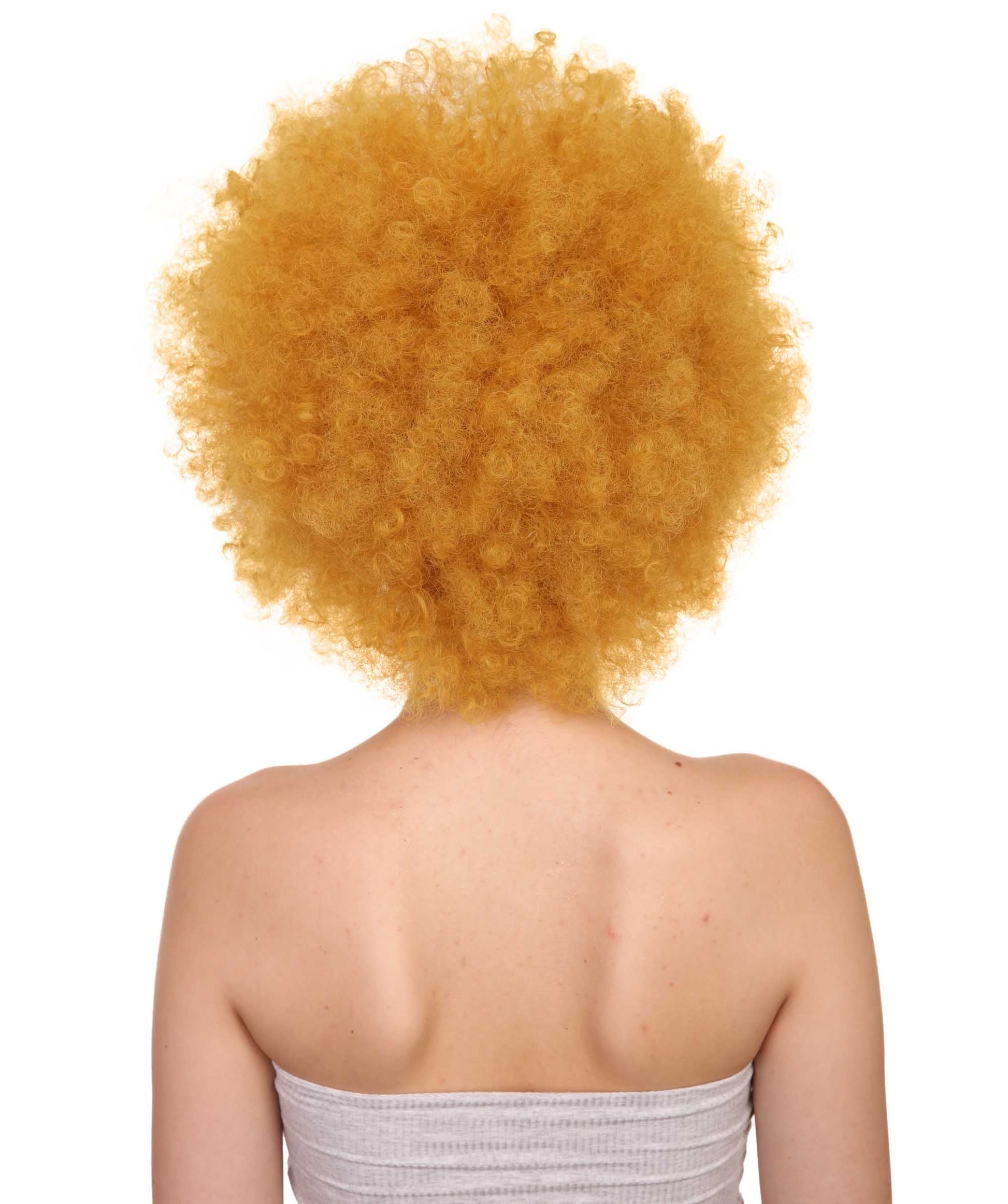 Yellow best unisex afro wigs