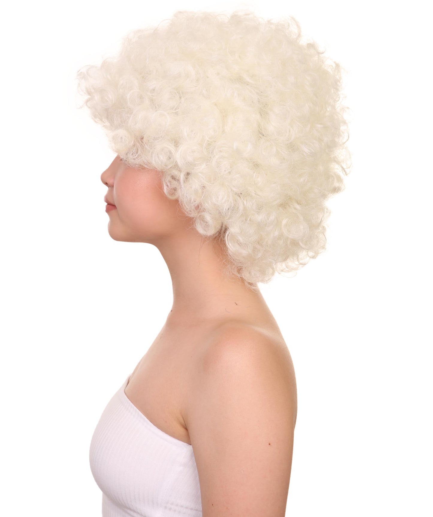 White Jumbo Fancy Afro Wig 