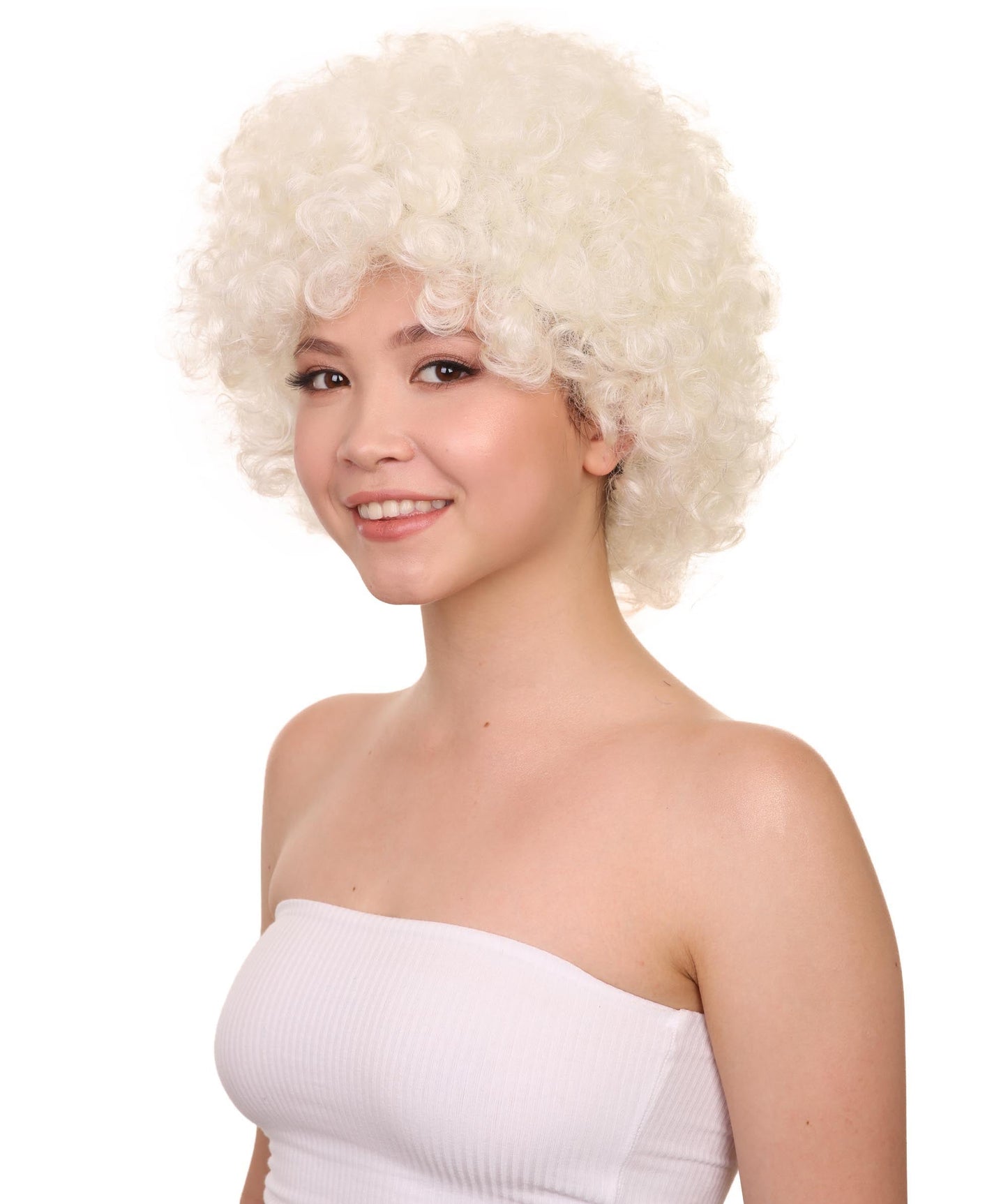 White Jumbo Fancy Afro Wig 