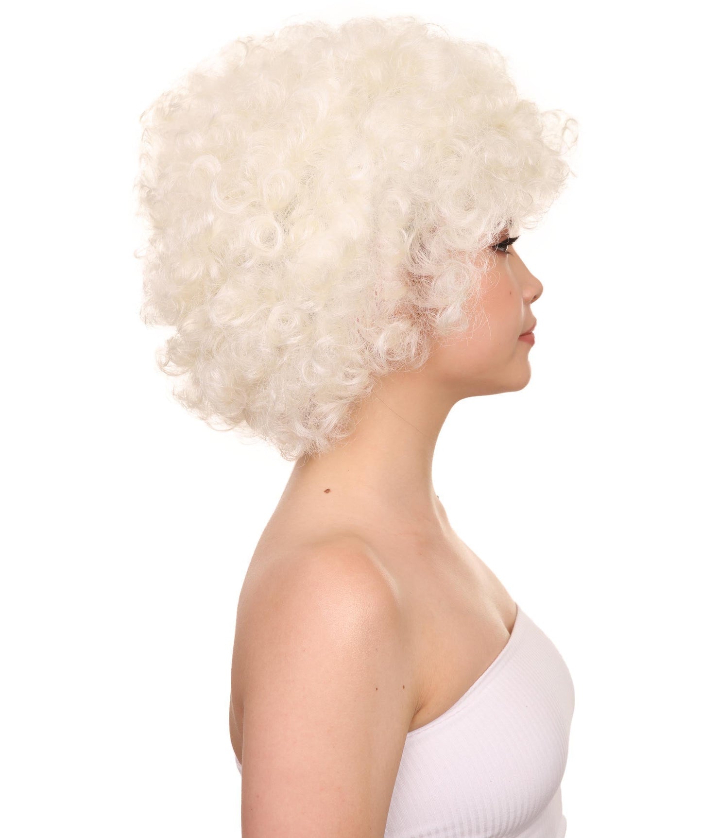 White Jumbo Fancy Afro Wig 