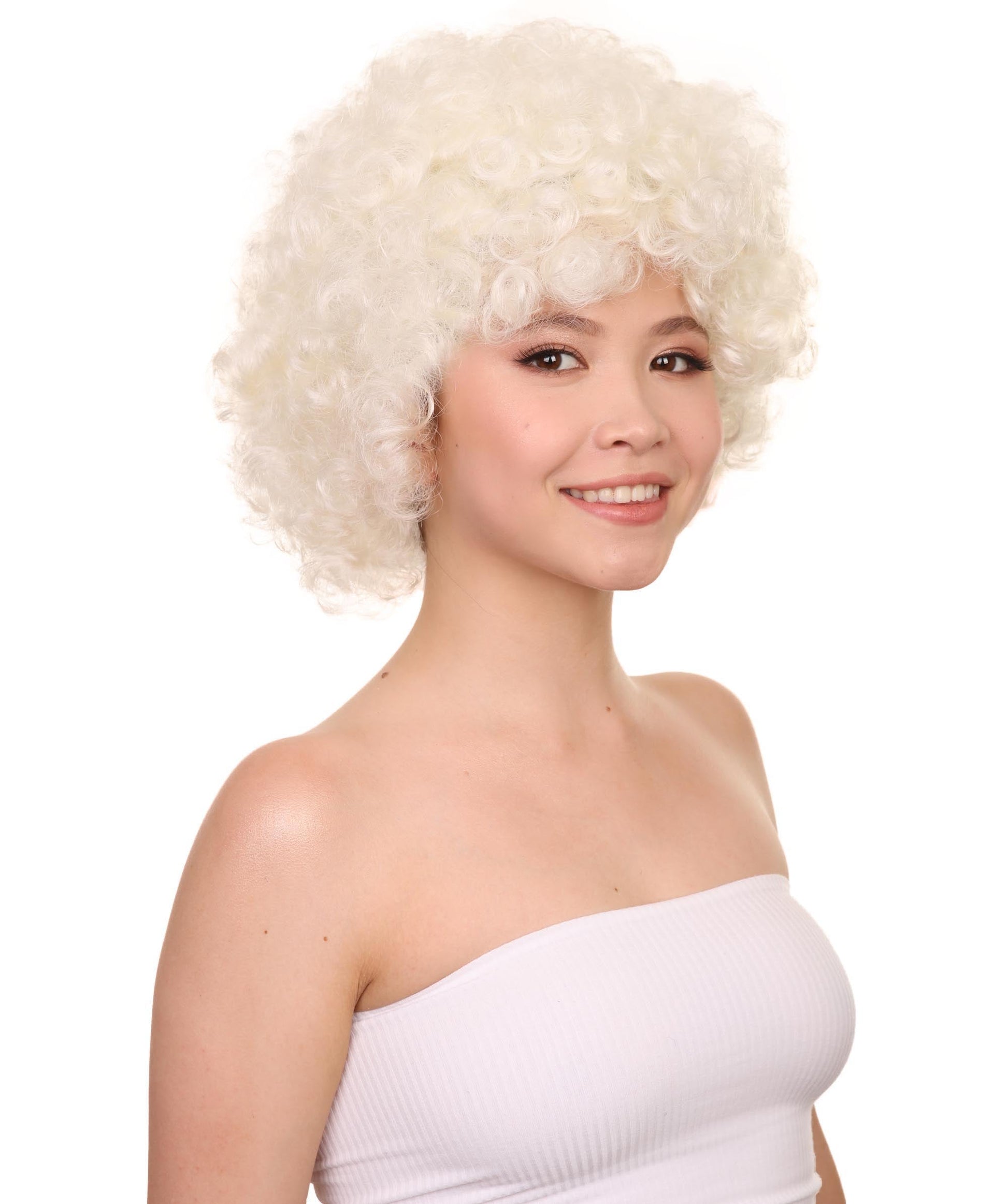 White Jumbo Fancy Afro Wig 