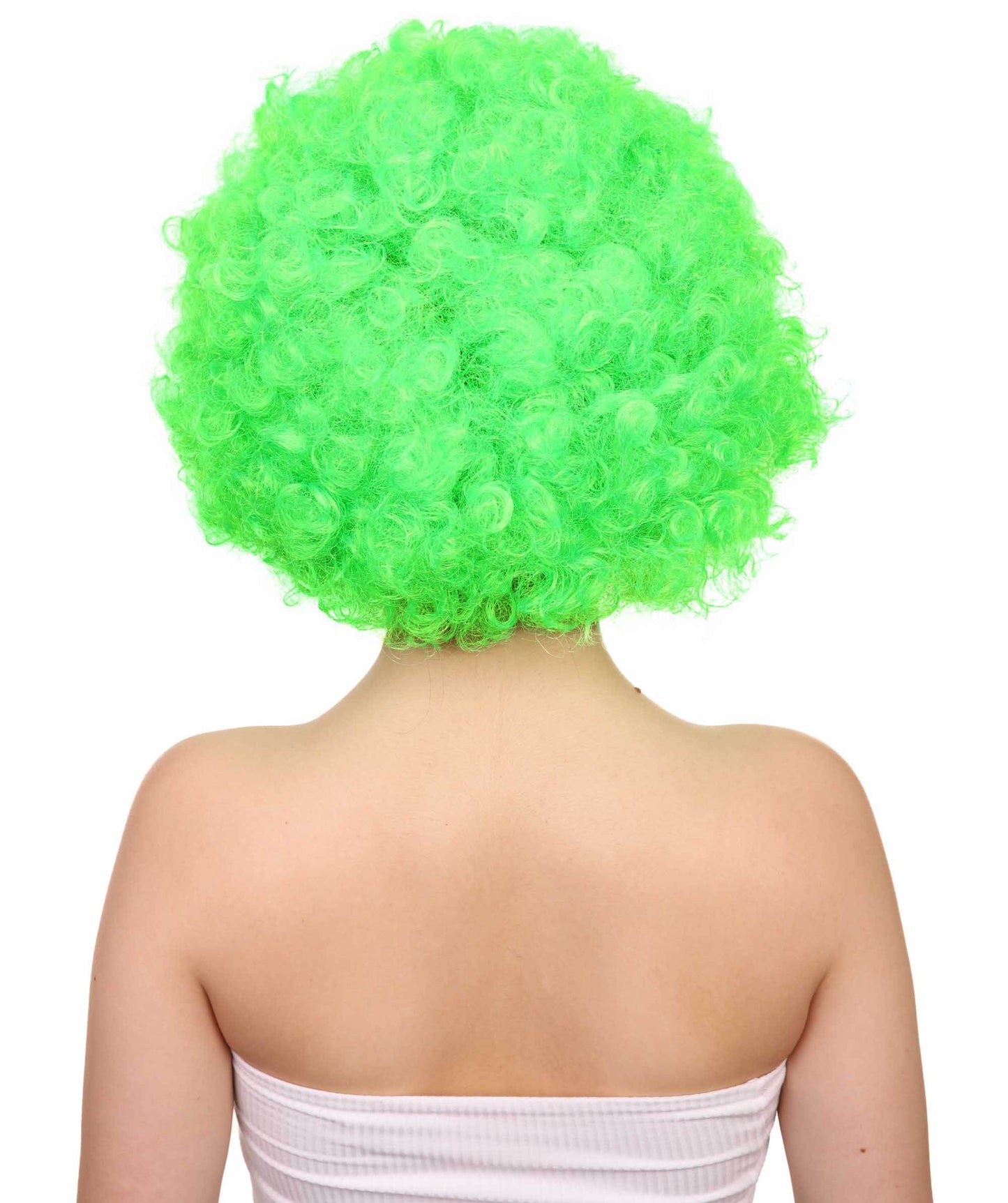 lime afro wig