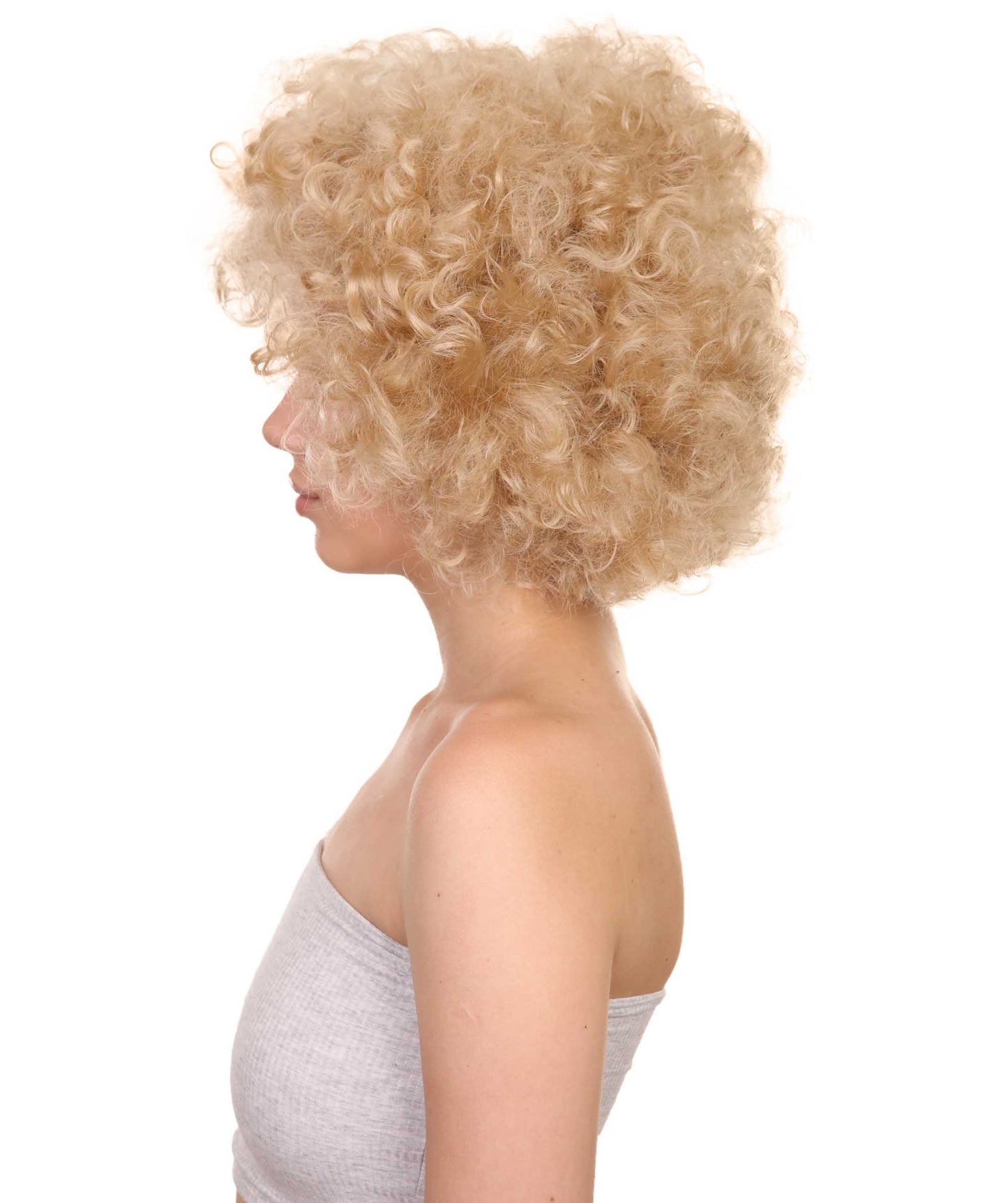 Blonde afro wig