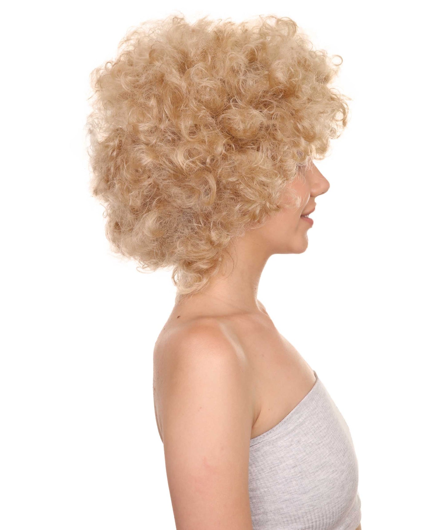 Blonde afro wig