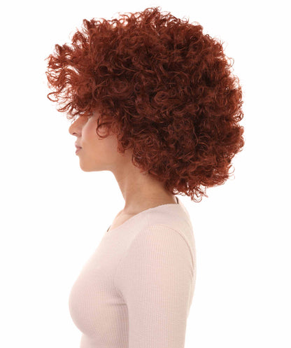 Burgundy Afro Wig