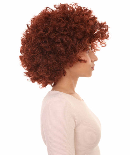 Burgundy Afro Wig