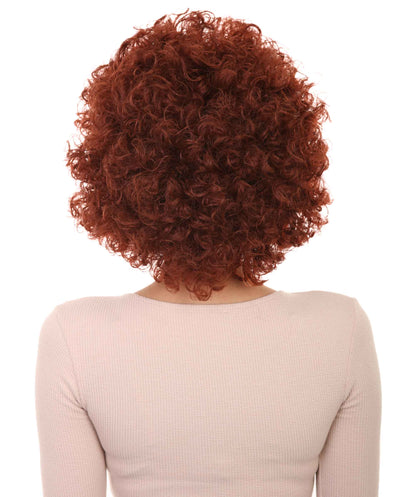 Burgundy Afro Wig