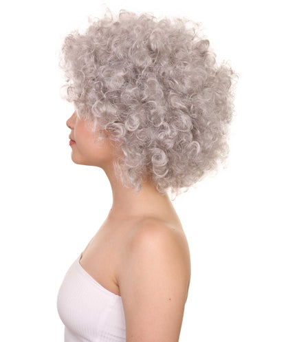 Grey afro wig