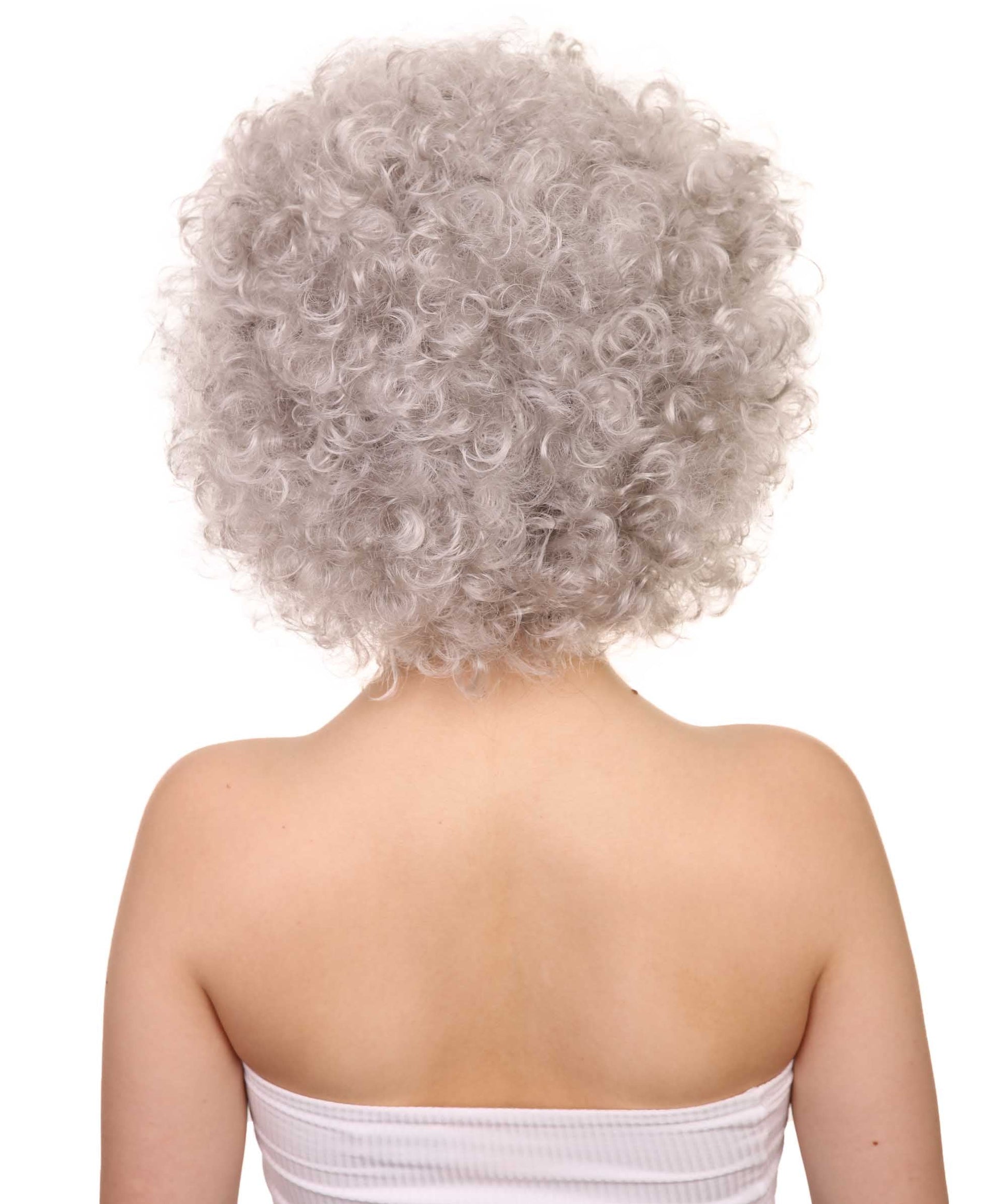 Grey afro wig