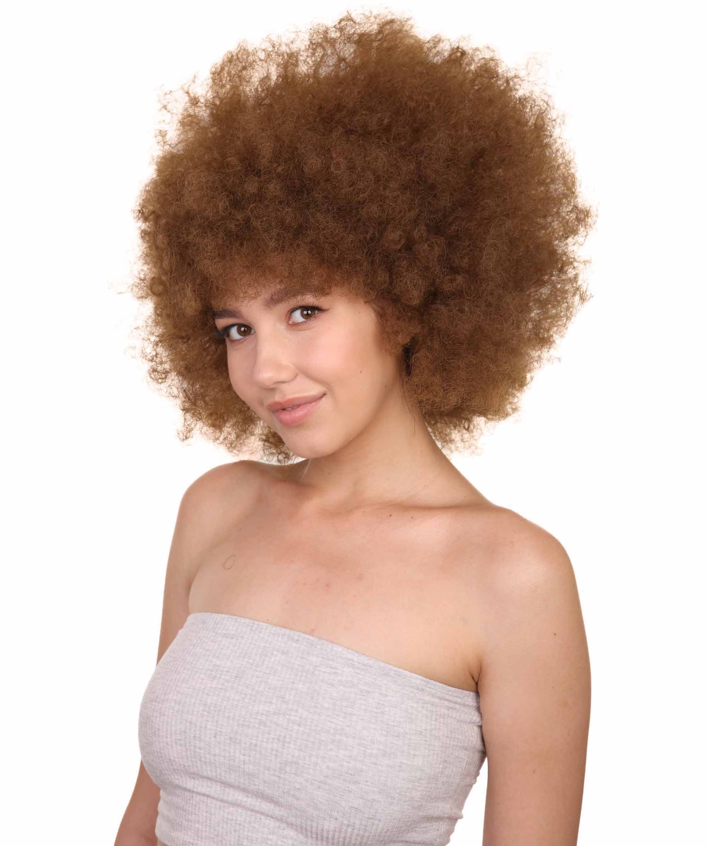 Brown best unisex afro wigs