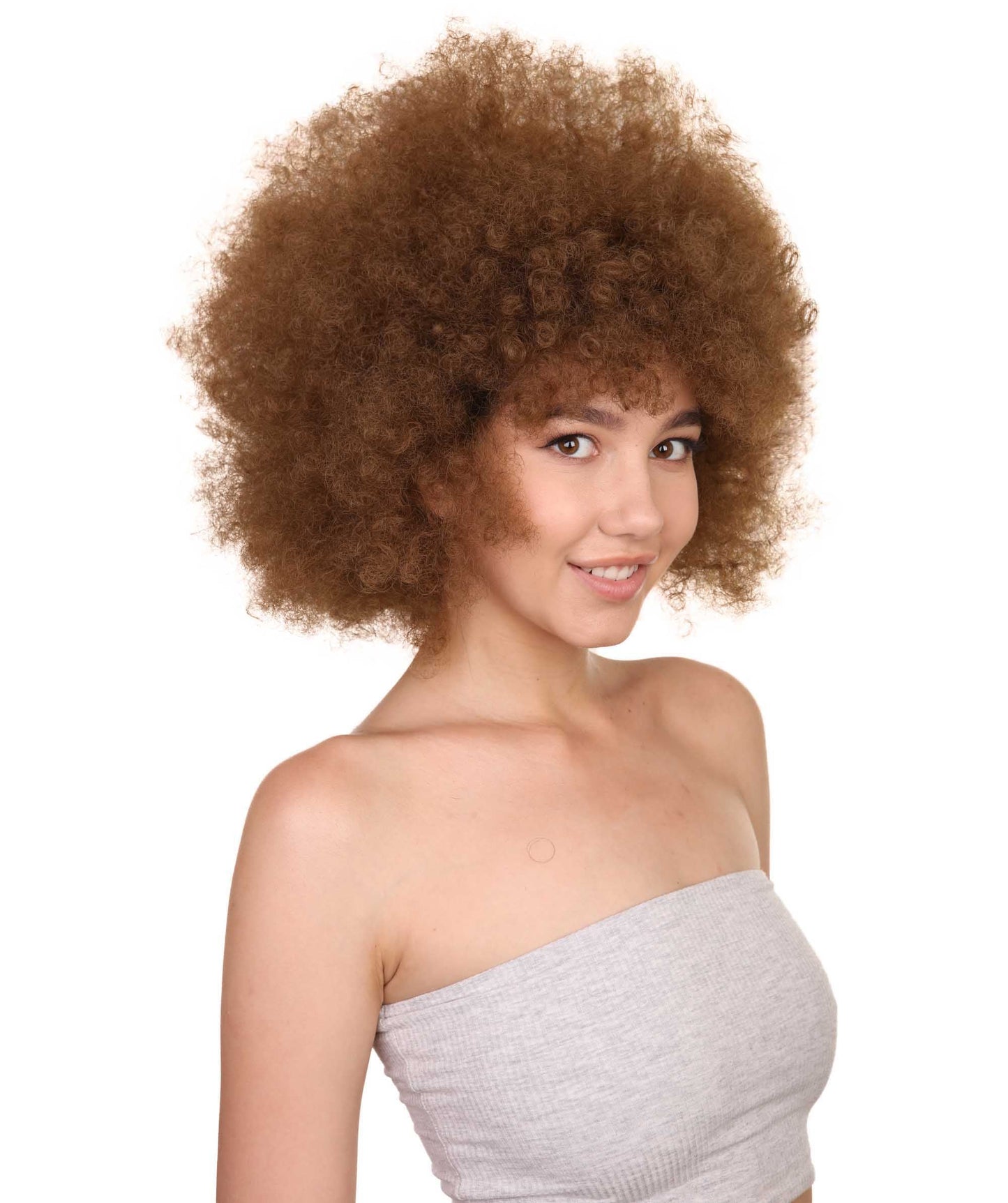 Brown best unisex afro wigs