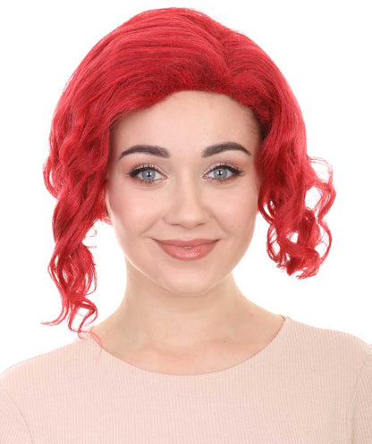 Neon Red Women's Wig 