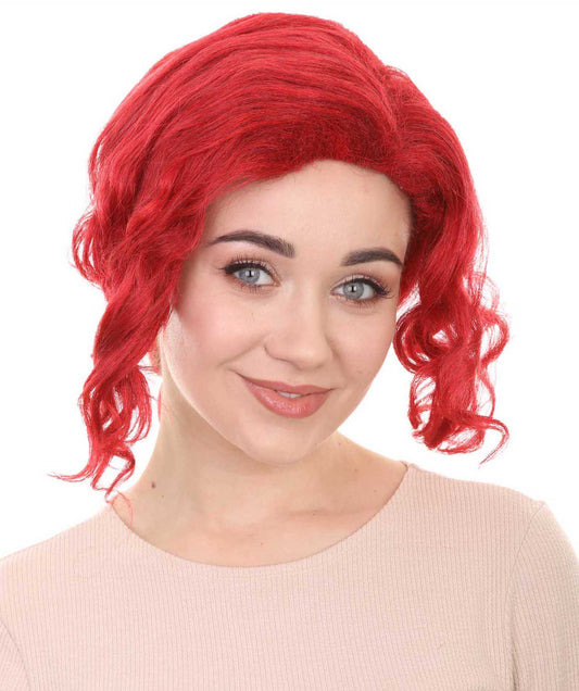 Neon Red Women's Wig 