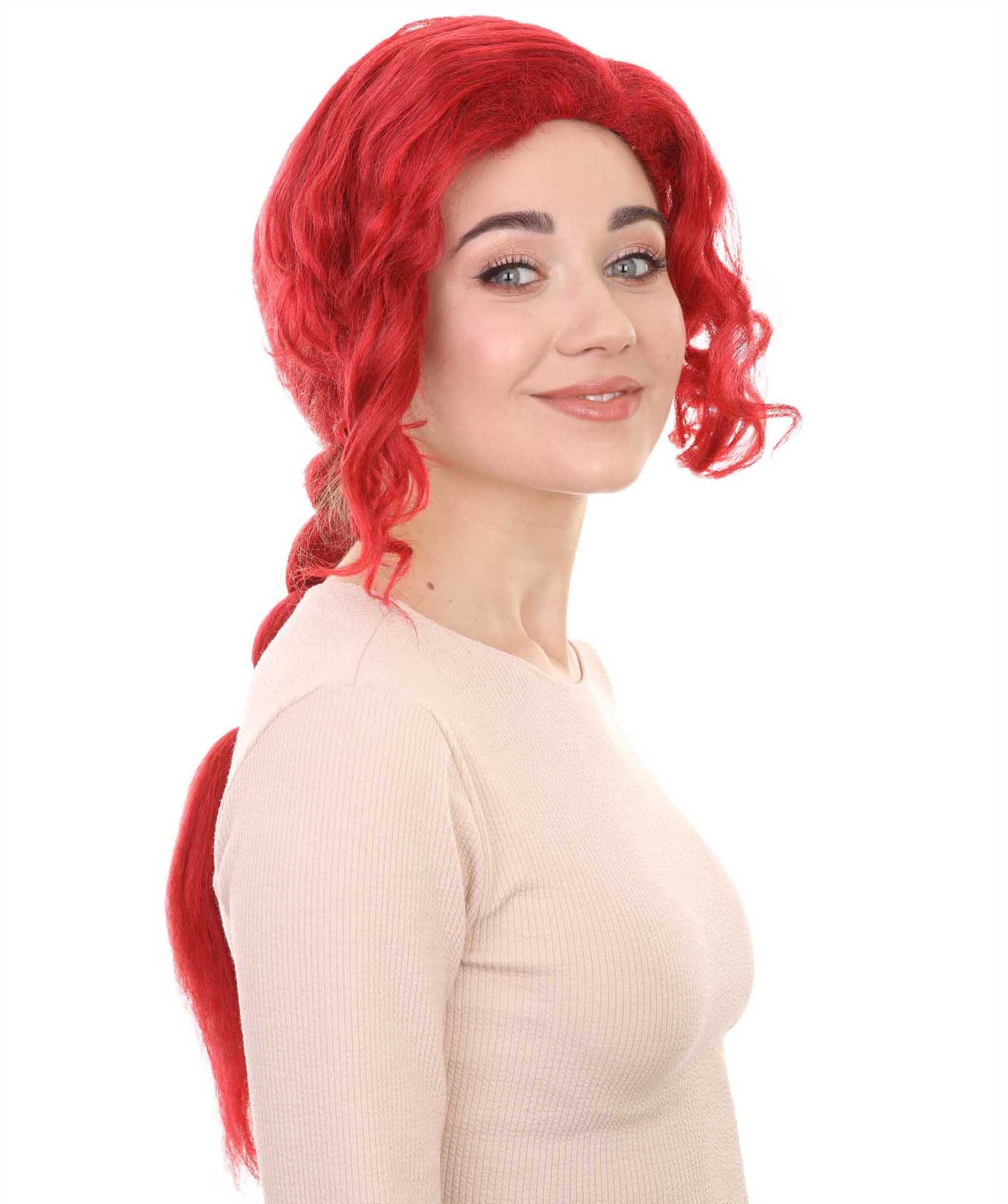 Neon Red Women's Wig 