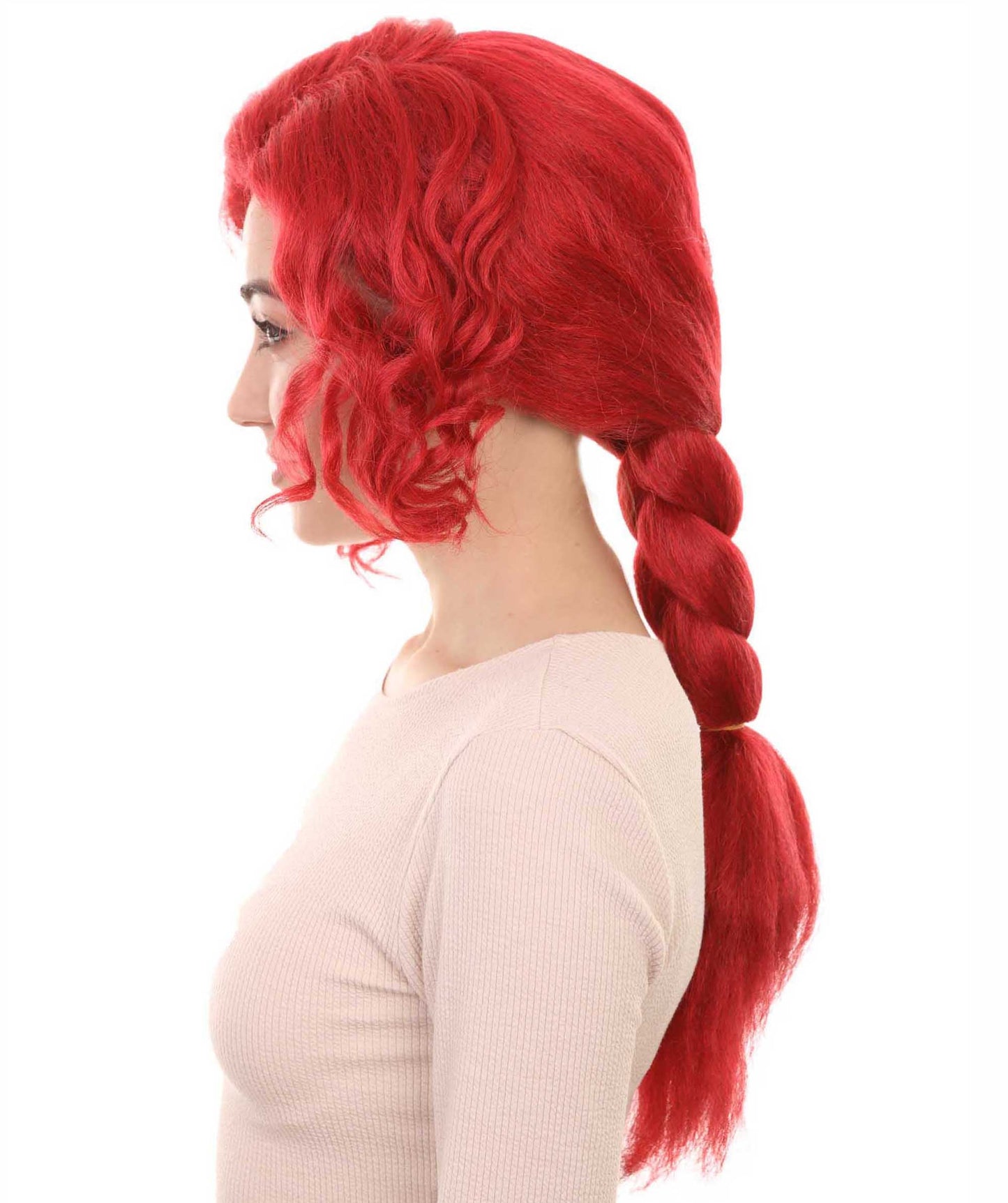 Neon Red Women's Wig 