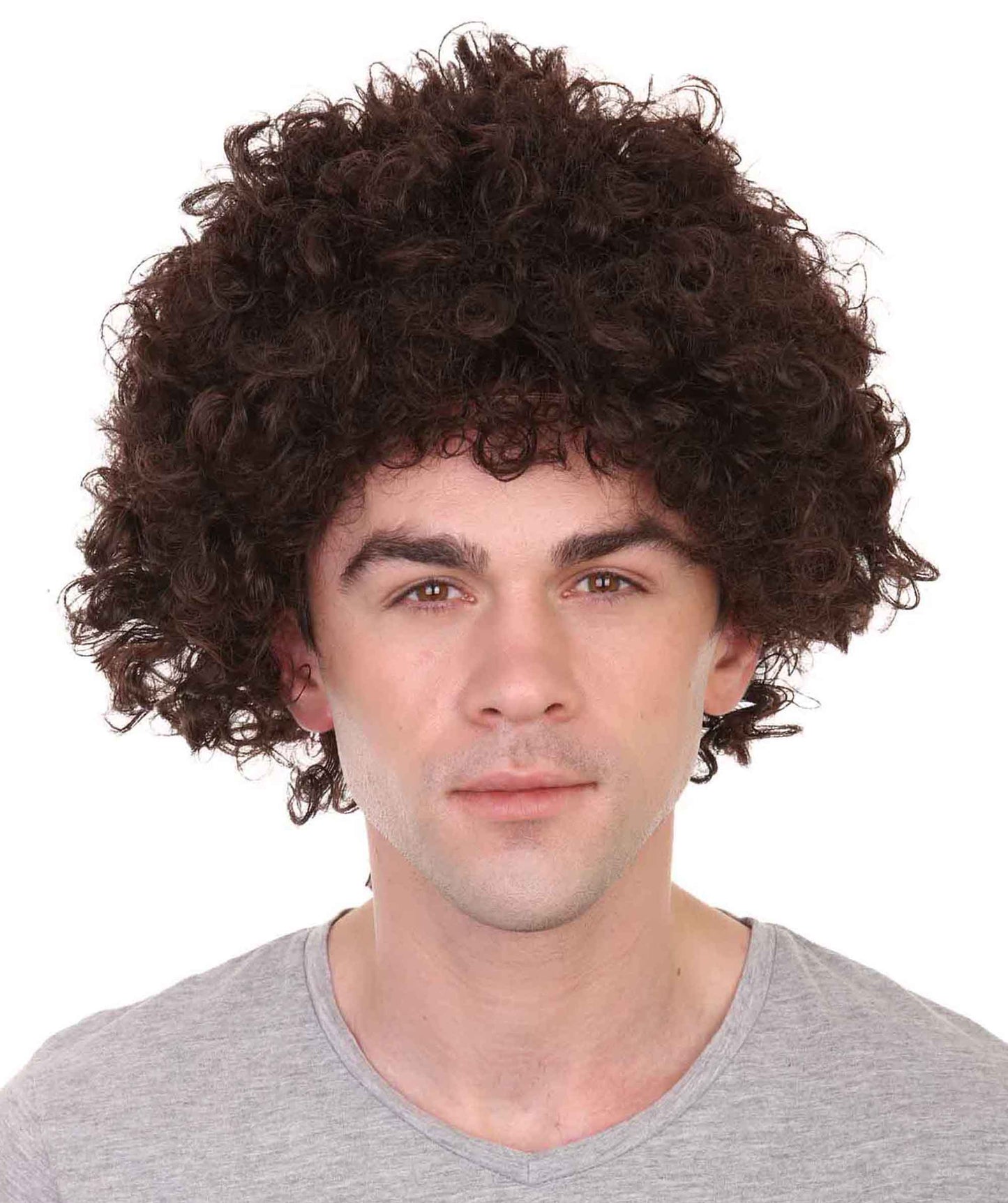 Brown Afro Unisex Wig