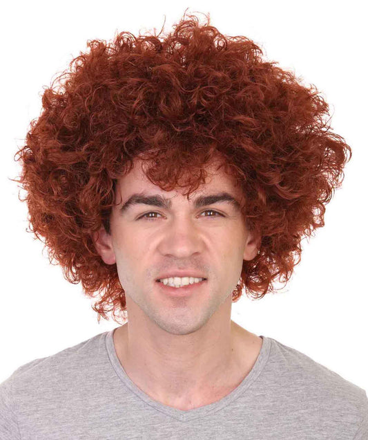 Burgundy Unisex Afro Wig