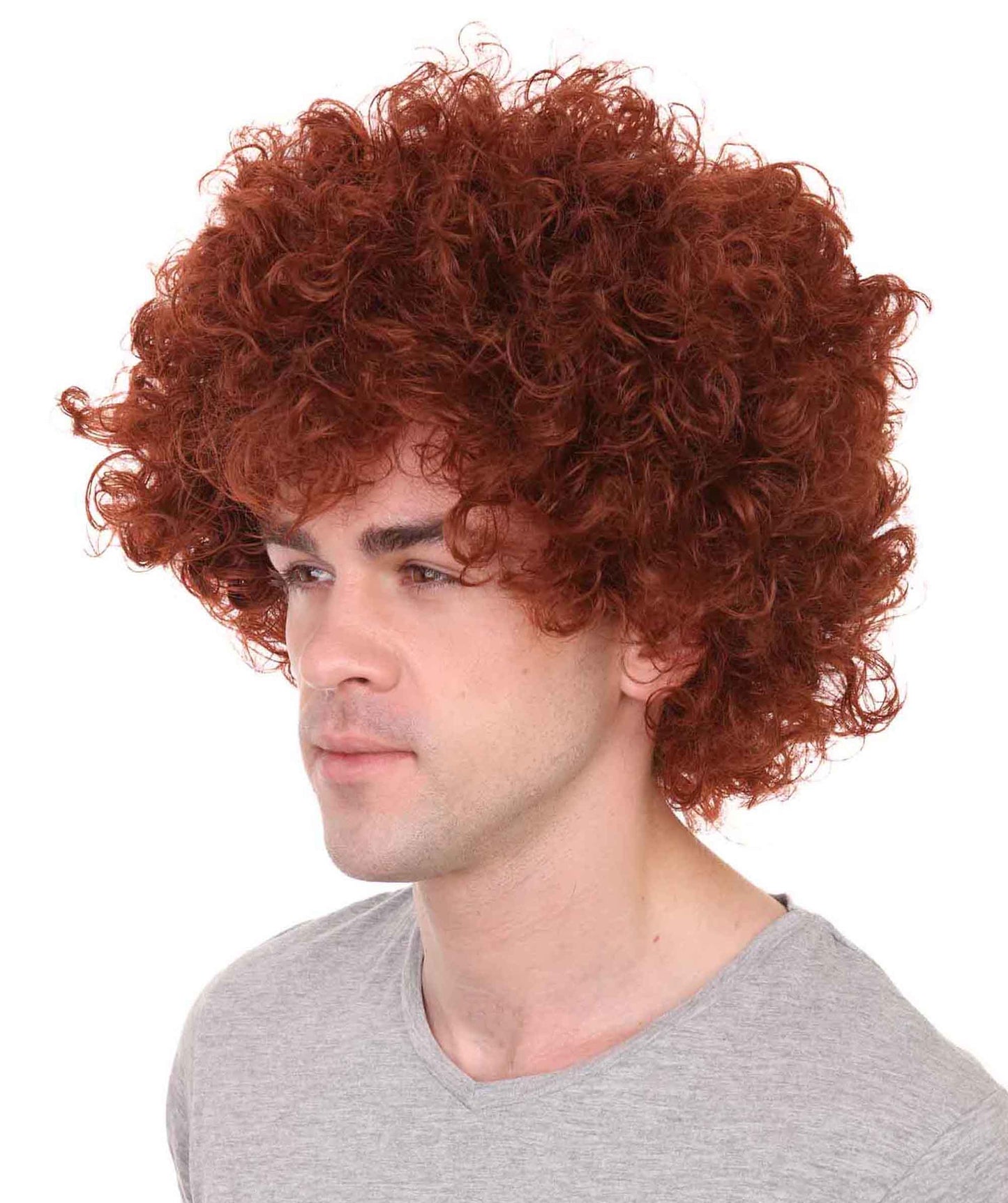 Burgundy Unisex Afro Wig