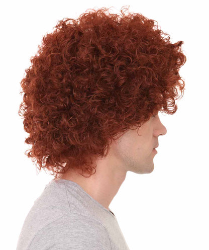 Burgundy Unisex Afro Wig