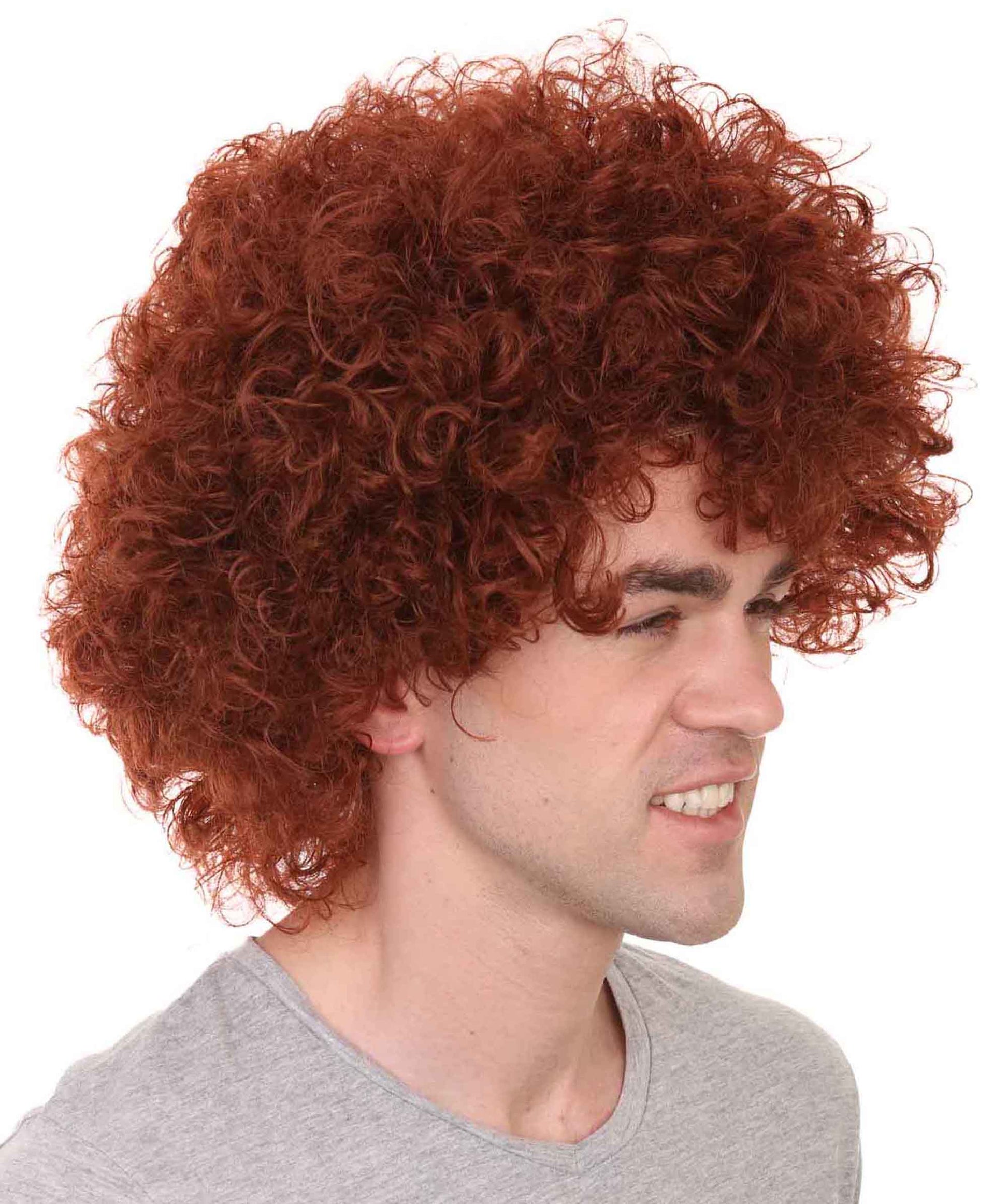 Burgundy Unisex Afro Wig