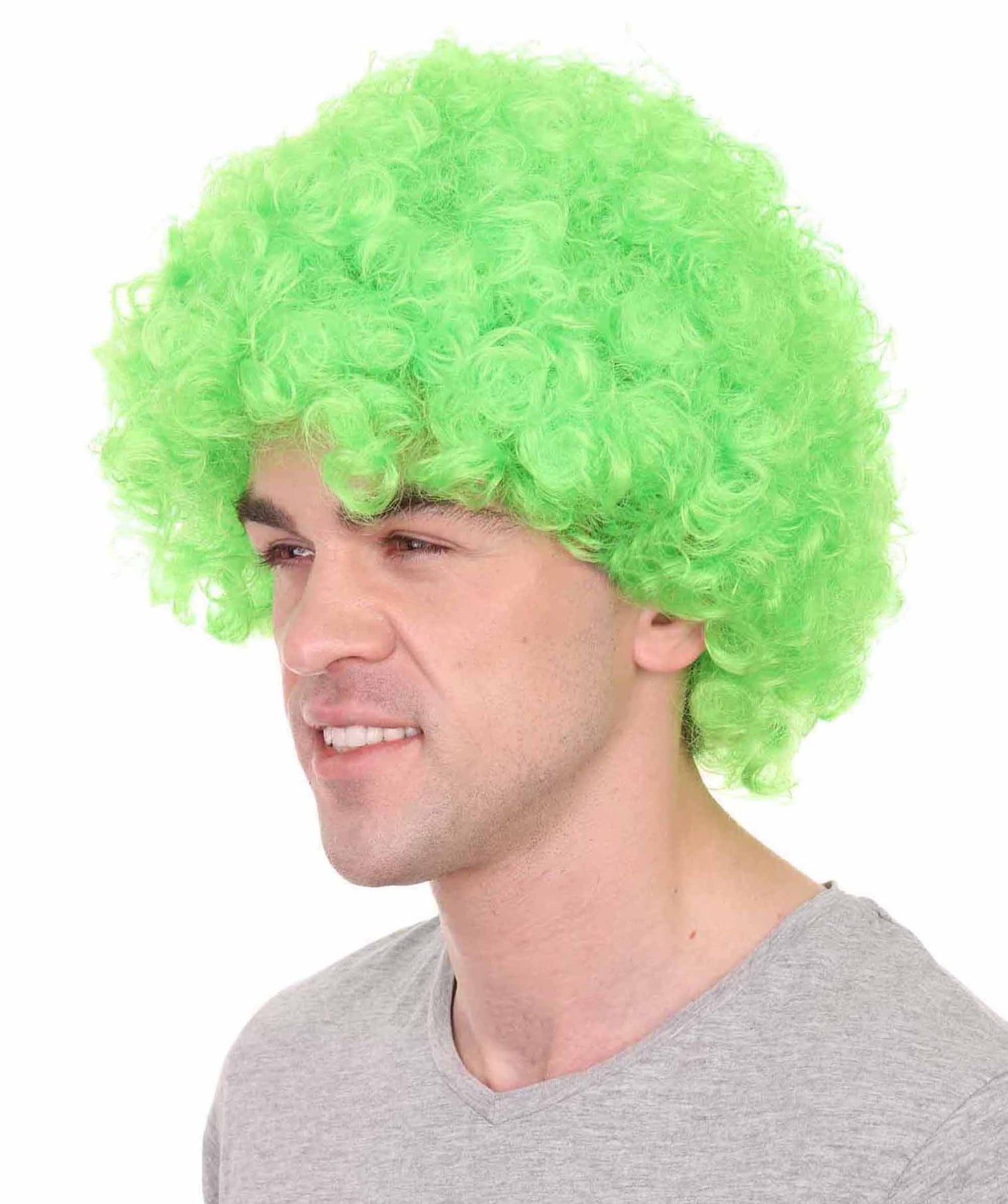 Green jumbo sports wig