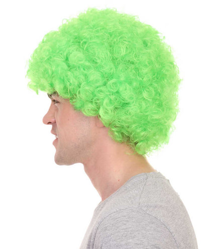 Green jumbo sports wig