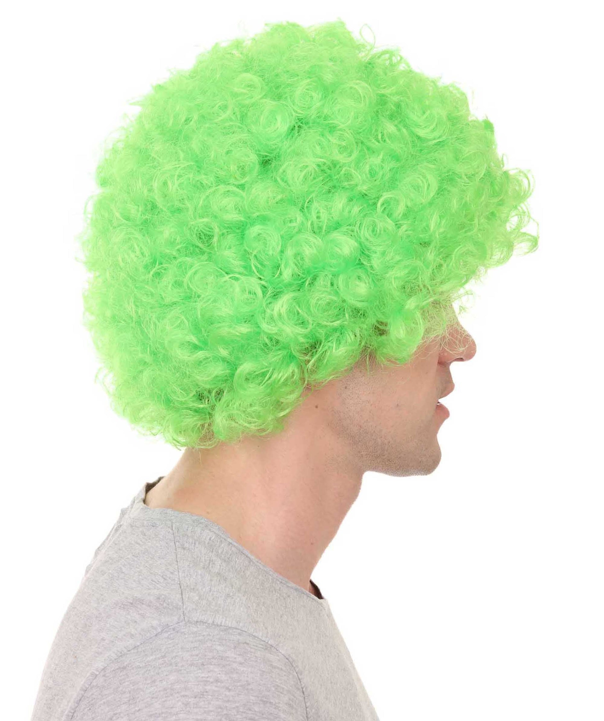 Green jumbo sports wig