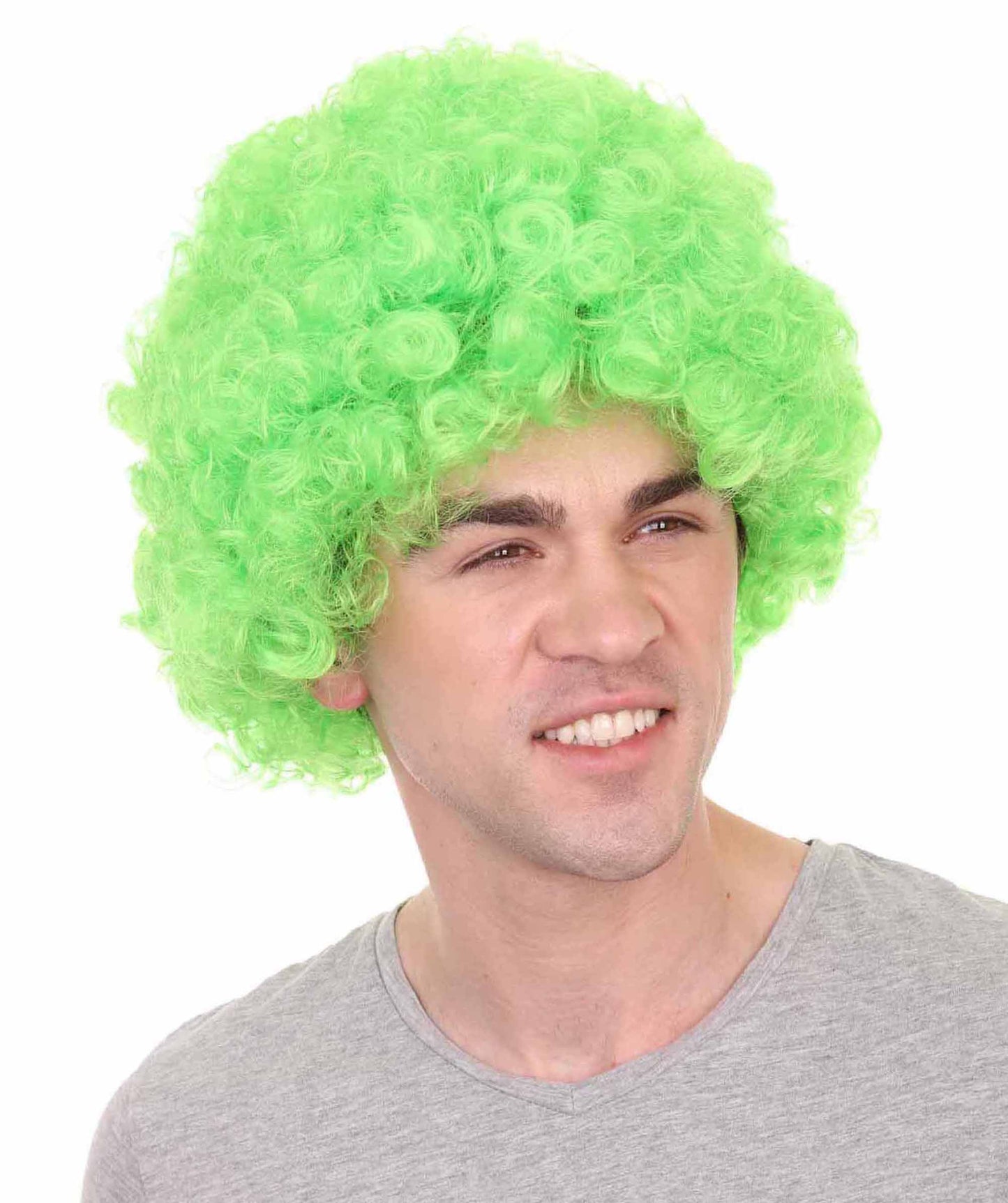 Green jumbo sports wig