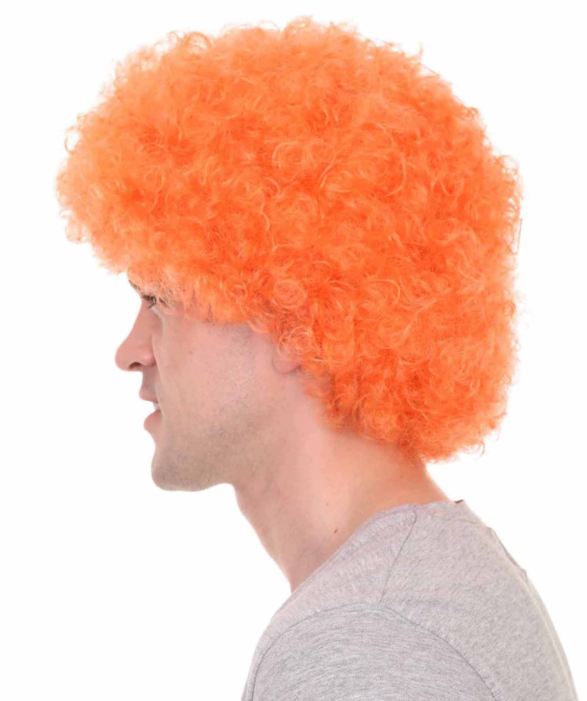 Orange Unisex Afro Wig