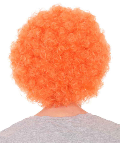 Orange Unisex Afro Wig