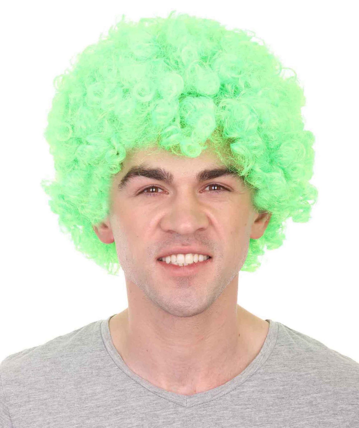 Lime Unisex Afro Wig