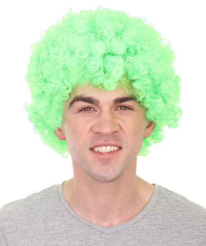 Lime Unisex Afro Wig