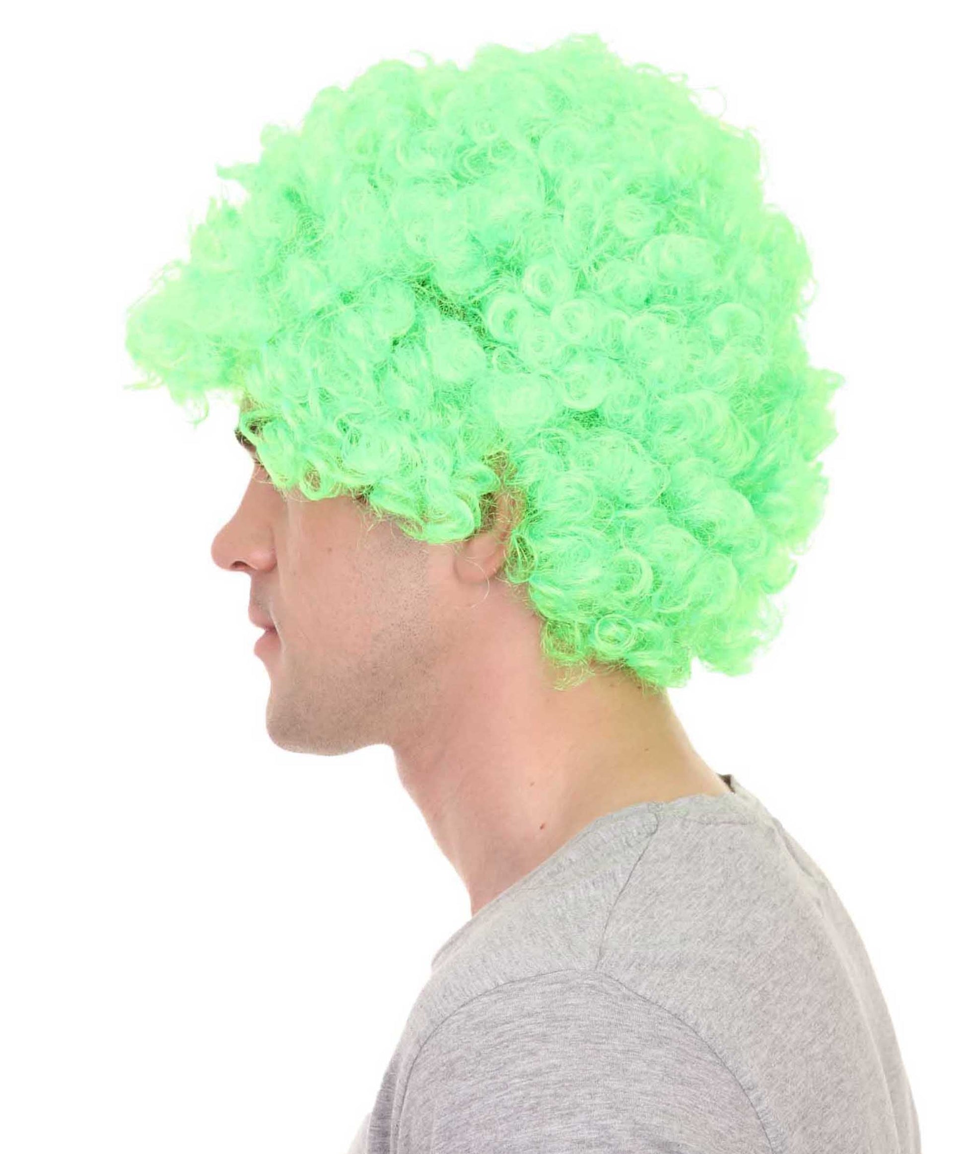 Lime Unisex Afro Wig