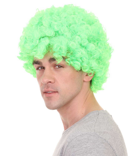 Lime Unisex Afro Wig