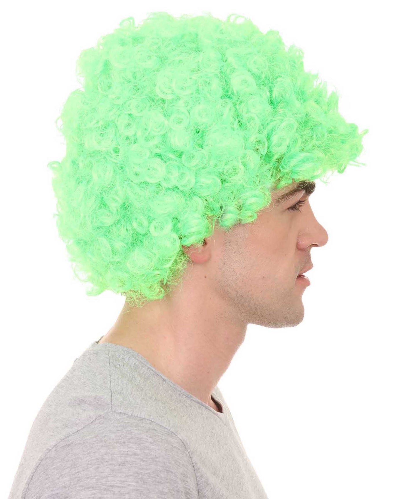 Lime Unisex Afro Wig