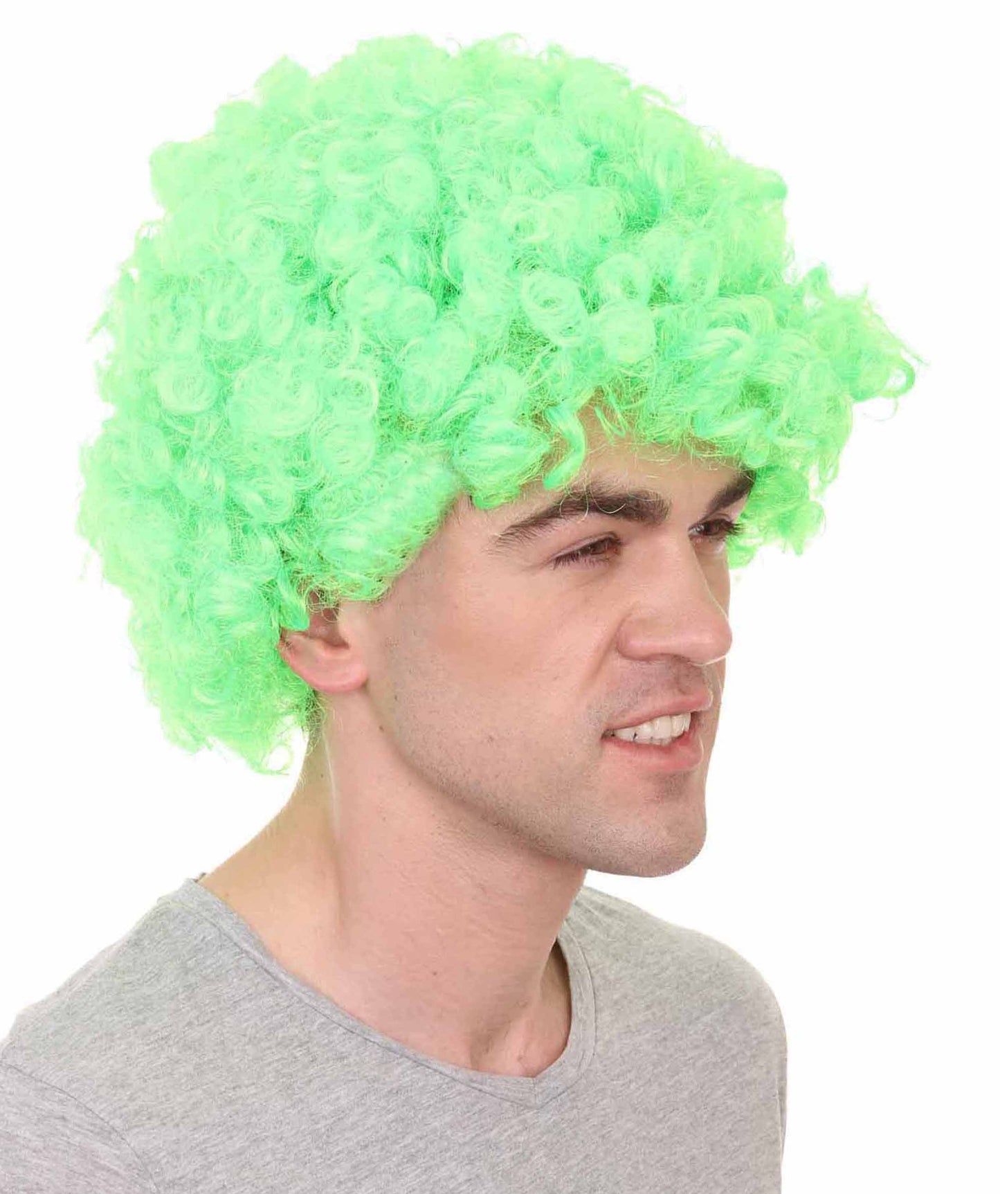 Lime Unisex Afro Wig