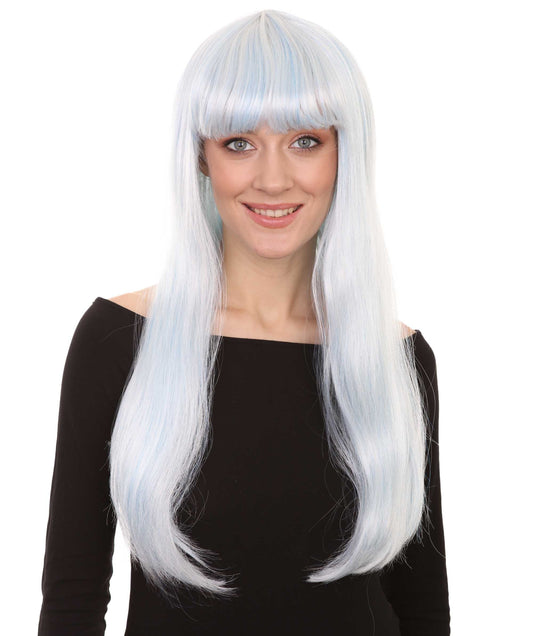 White Long Bob Womens Wig