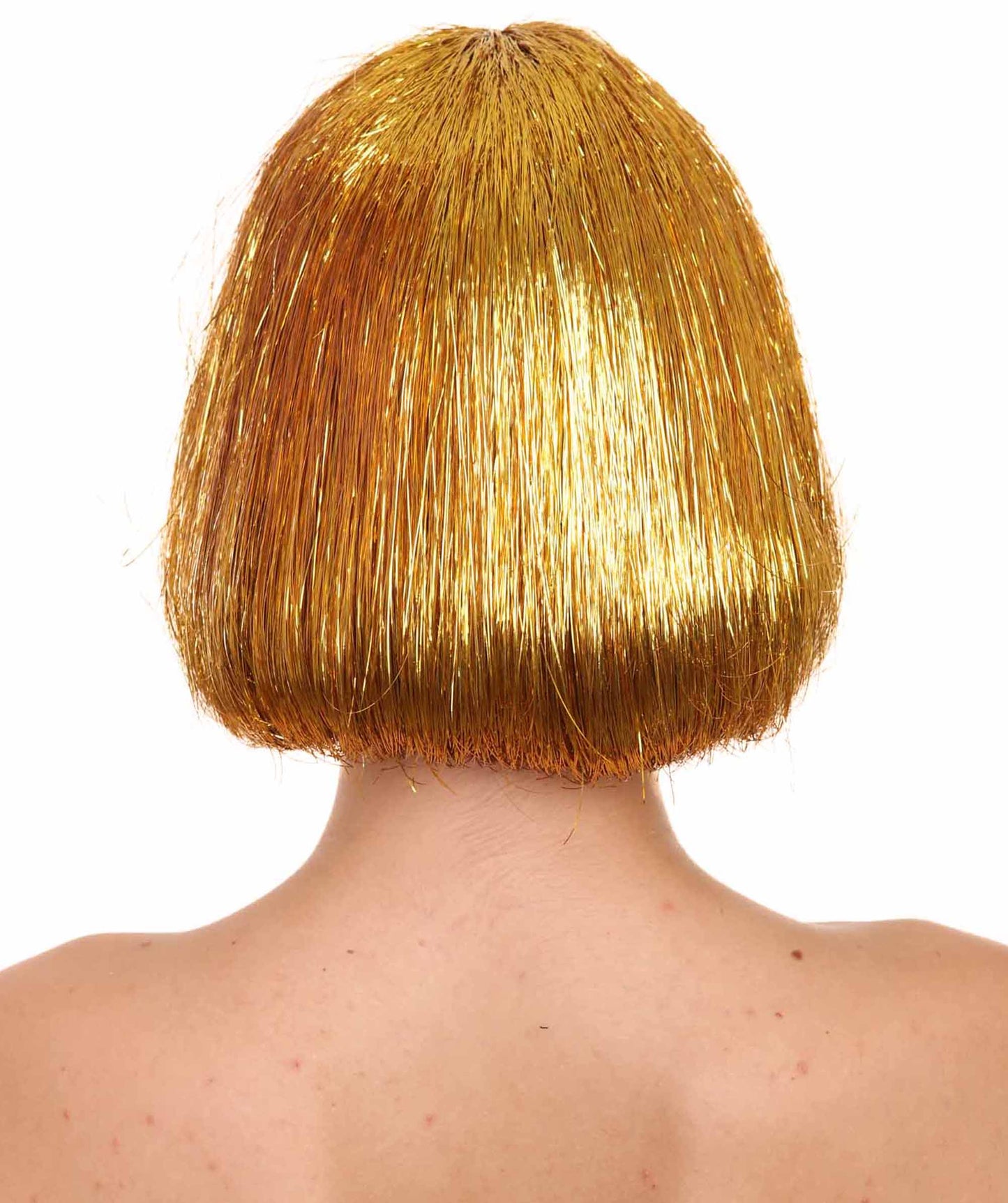 Gold Bob Tinsel Wig