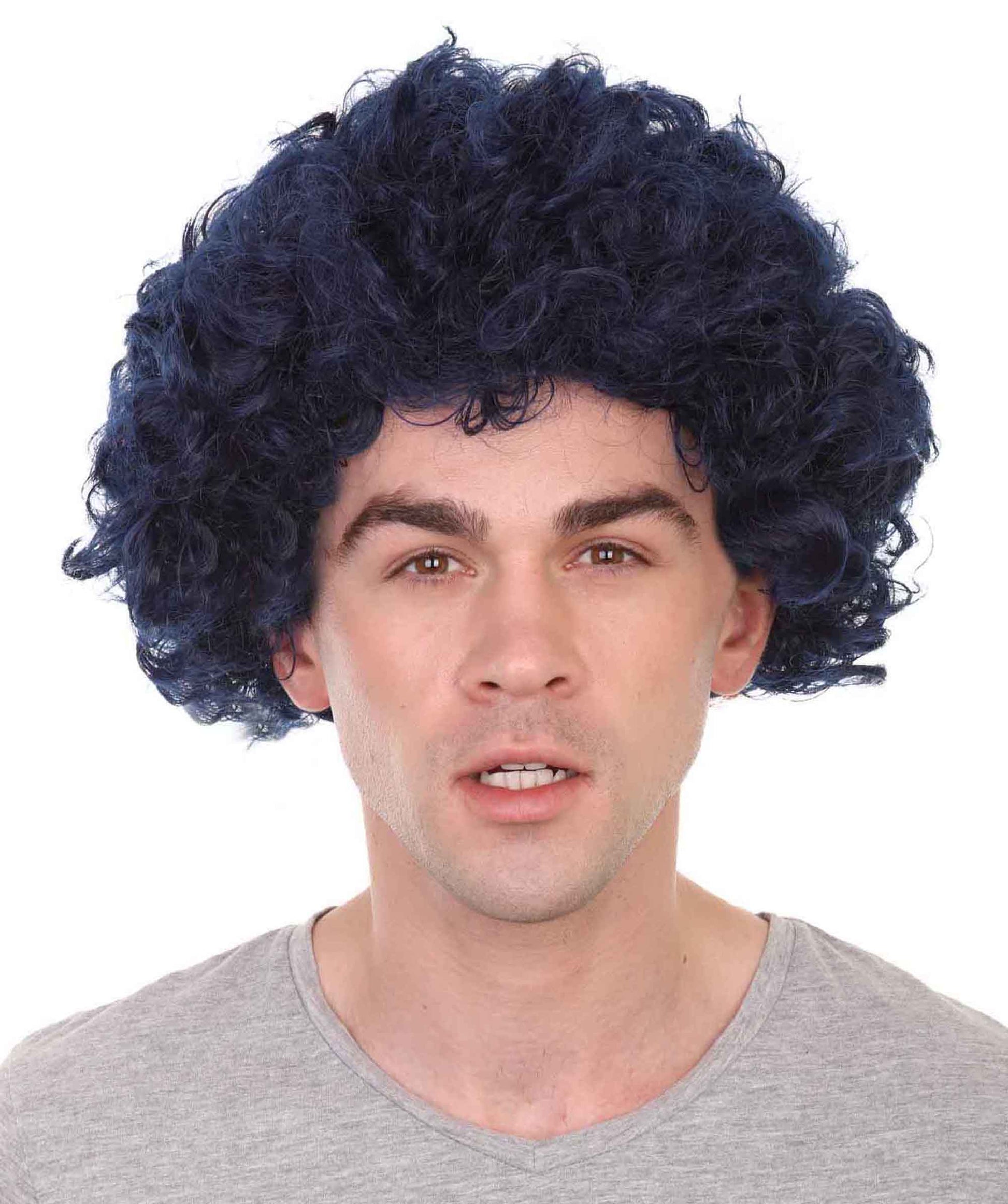 Dark Blue Afro Wig