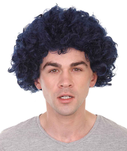 Dark Blue Afro Wig