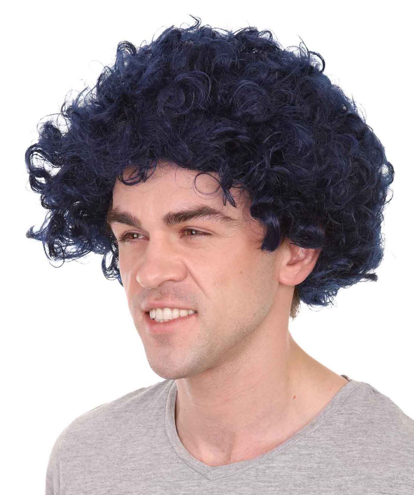 Dark Blue Afro Wig