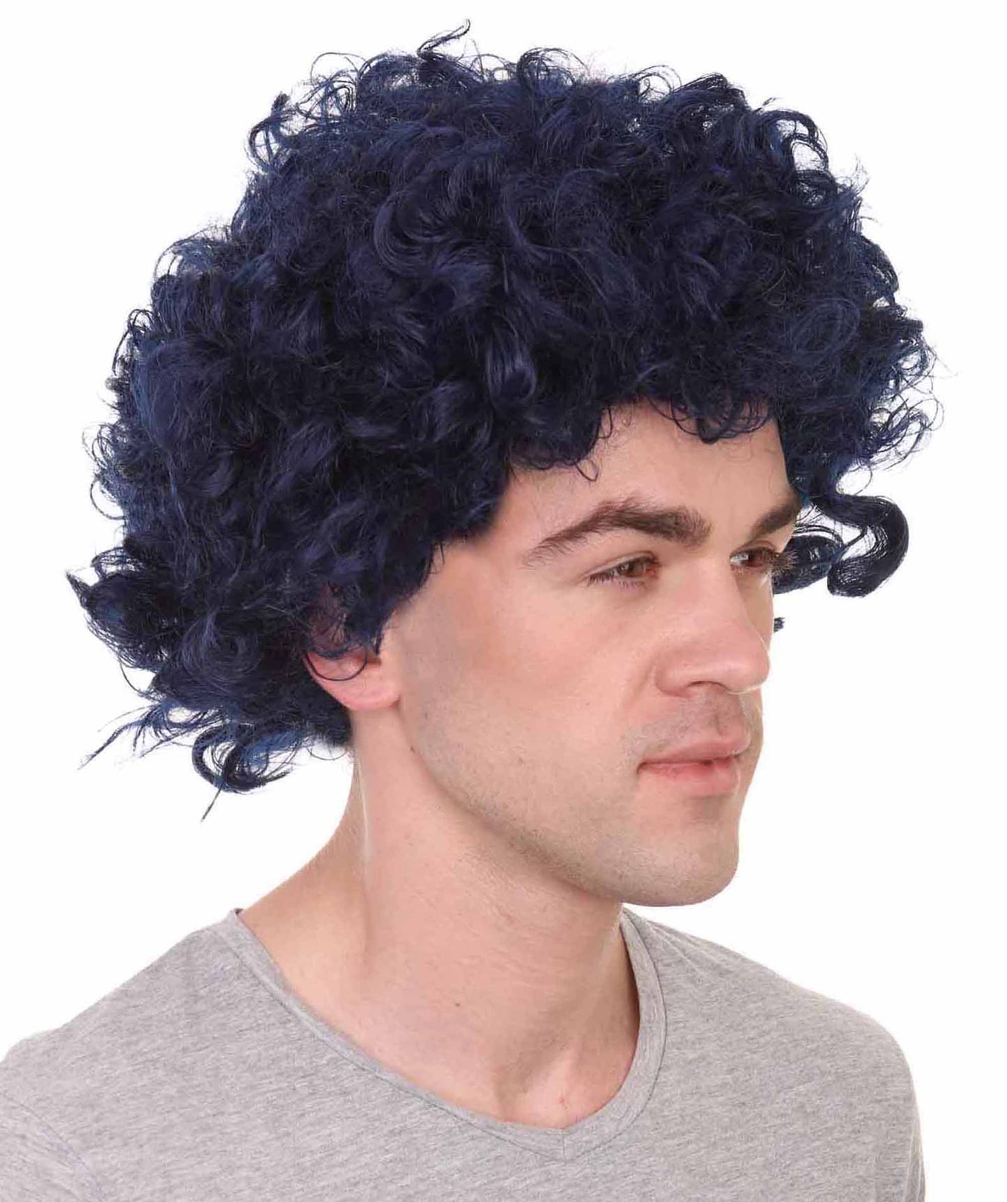 Dark Blue Afro Wig