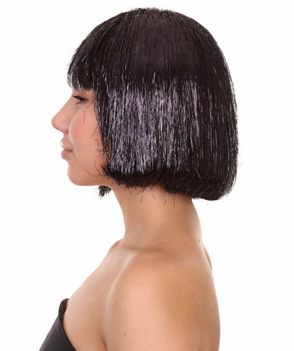 Black Bob Tinsel Wig