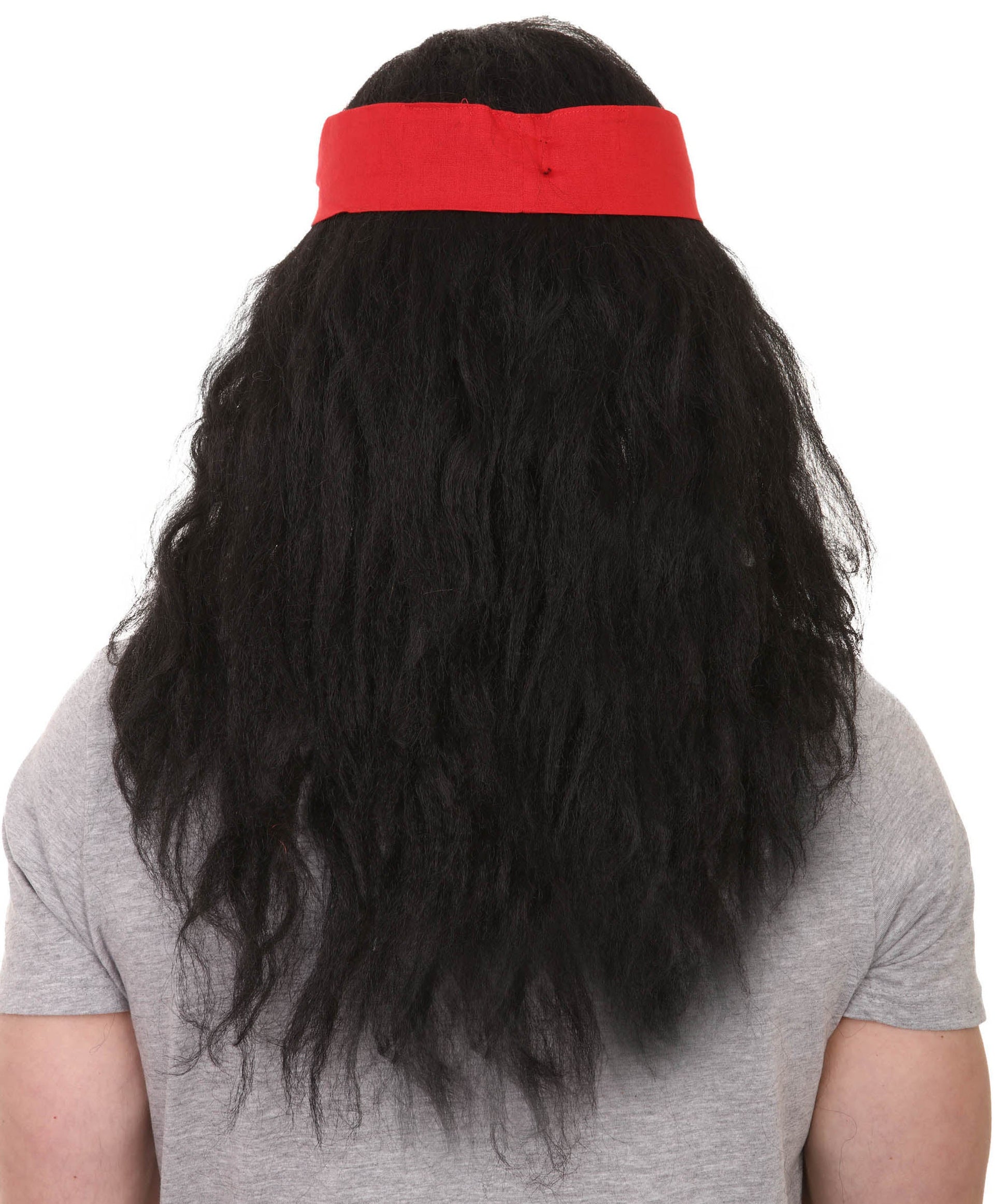 Long Black Men's Pirate Wig