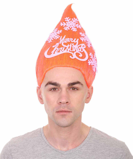 Orange Christmas Tree Wig