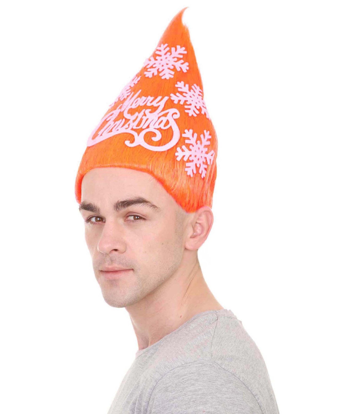 Orange Christmas Tree Wig